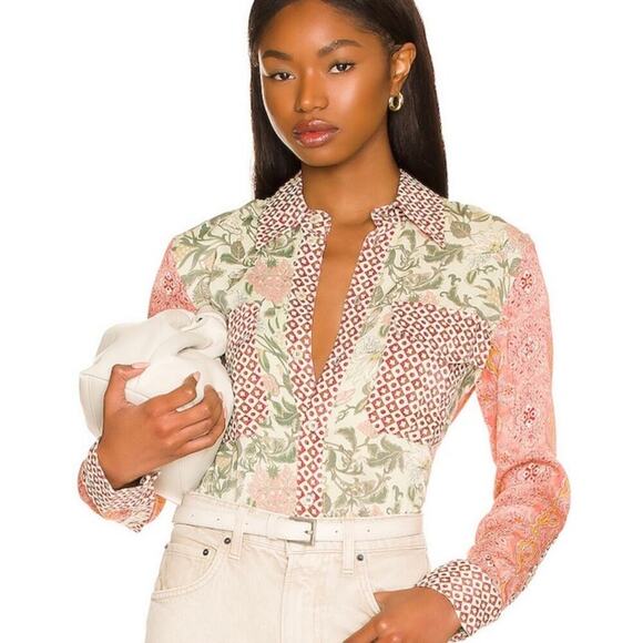 Tell Your Friends Western Shirt in Sacha NWT Medium - Picture 1 of 11